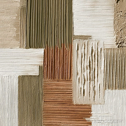 BUYARTVIEW Strata Textured Abstract Neutral Oil Painting for Modern - image 5