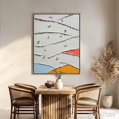 BUYARTVIEW Fragments – Textured Wabi-Sabi Abstract Impasto Painting - image 2