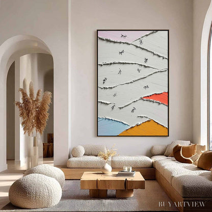 BUYARTVIEW Fragments – Textured Wabi-Sabi Abstract Impasto Painting - image 4