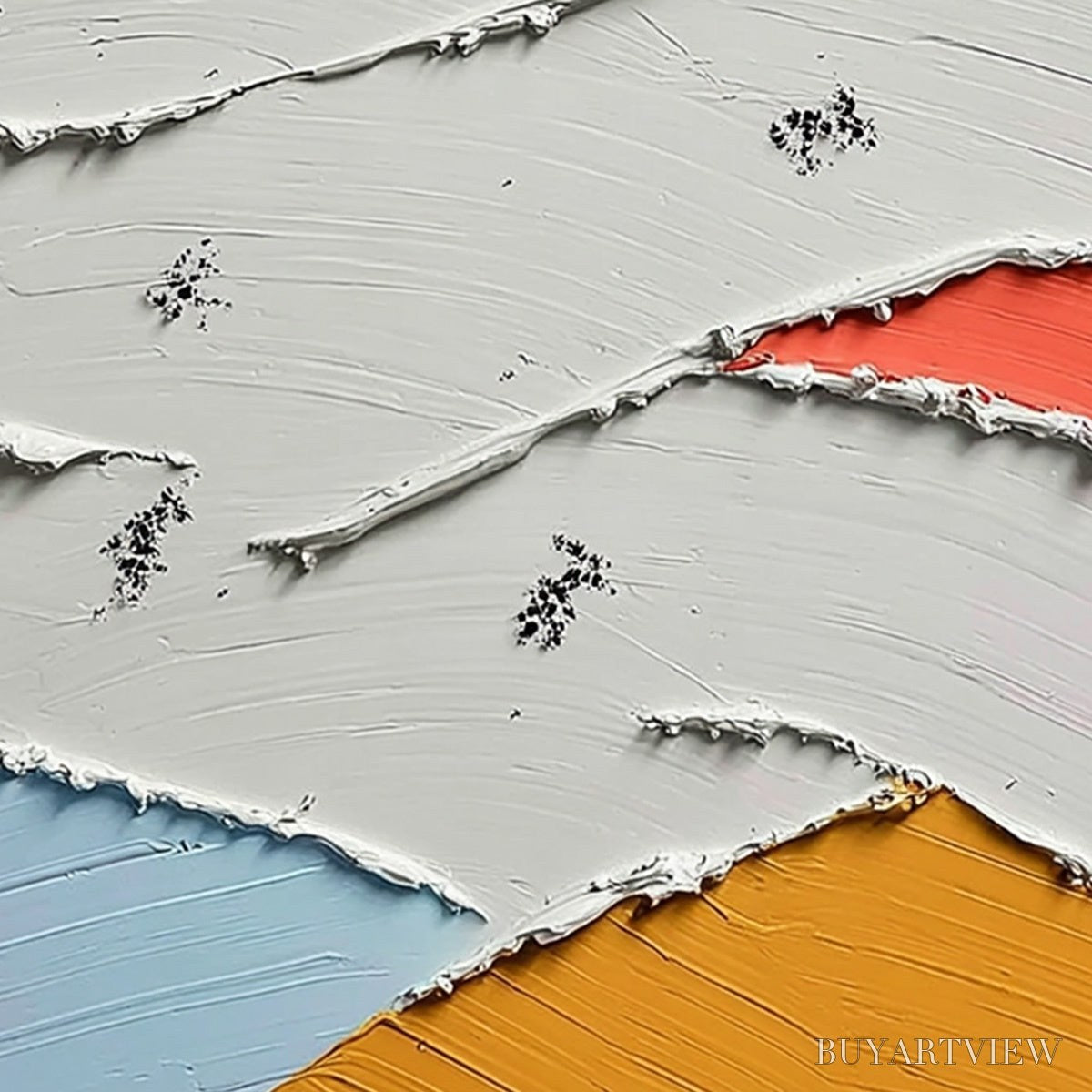 BUYARTVIEW Fragments – Textured Wabi-Sabi Abstract Impasto Painting - image 5