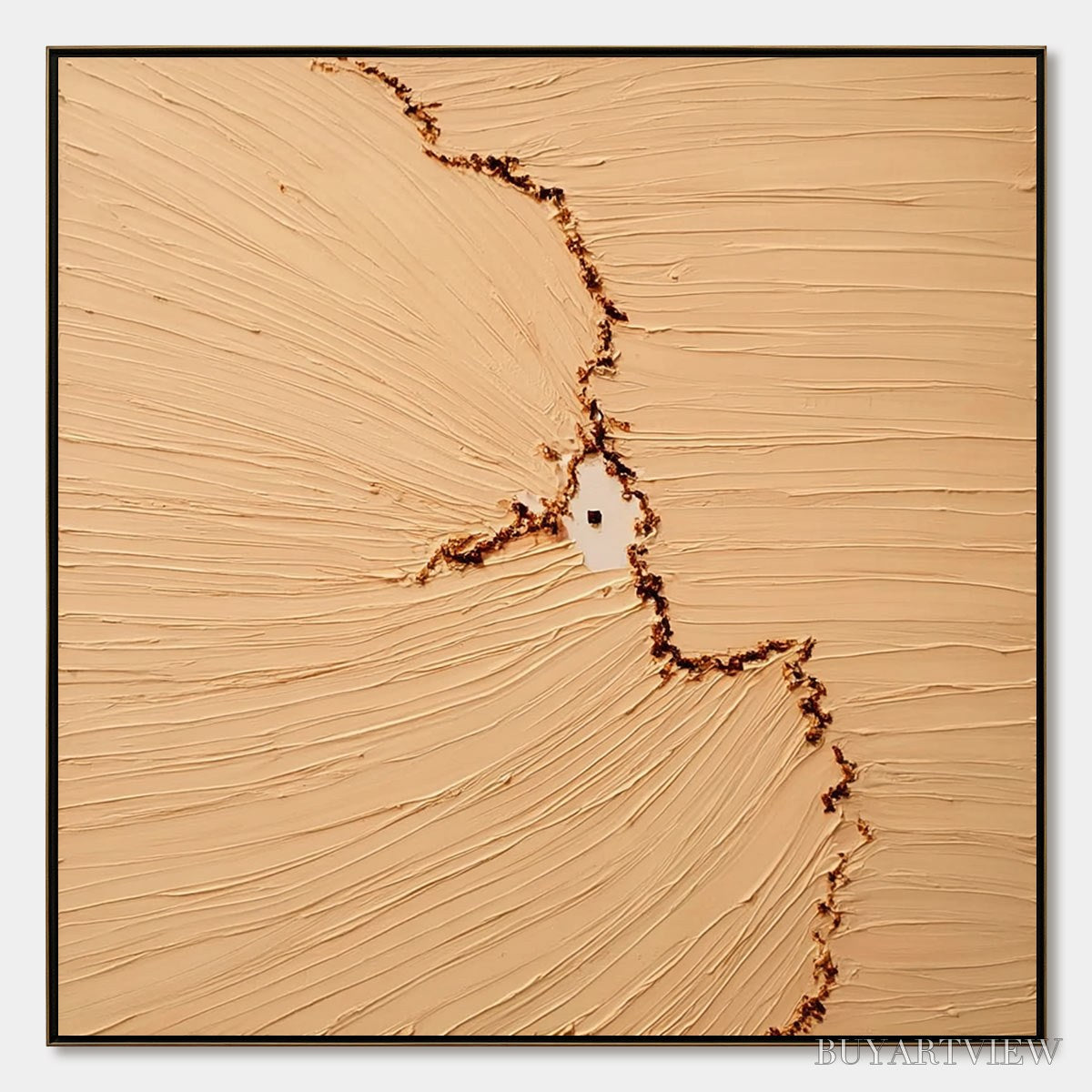 BUYARTVIEW Breach – Wabi-Sabi Textured Abstract Painting for Minimalist Decor - image 1