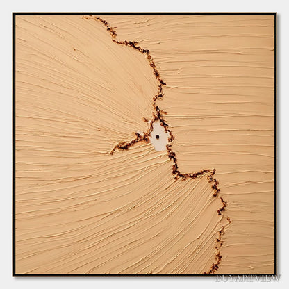 BUYARTVIEW Breach – Wabi-Sabi Textured Abstract Painting for Minimalist Decor - image 1