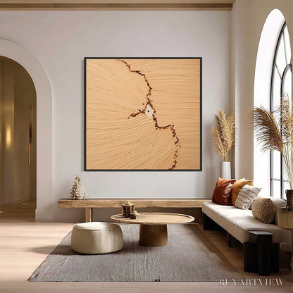 BUYARTVIEW Breach – Wabi-Sabi Textured Abstract Painting for Minimalist Decor - image 2