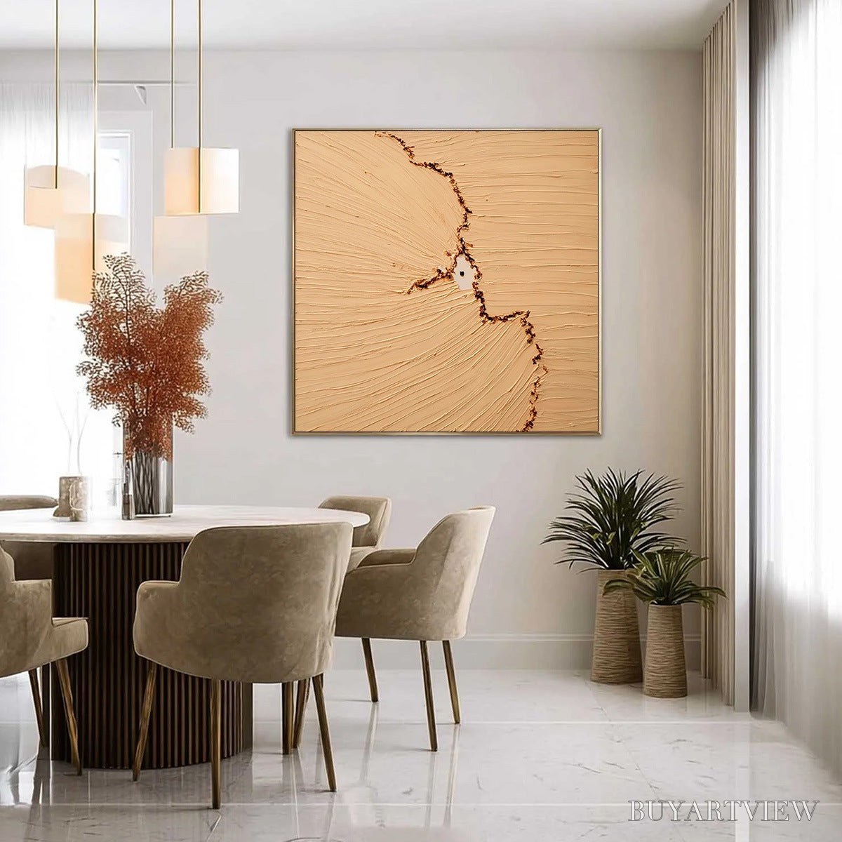 BUYARTVIEW Breach – Wabi-Sabi Textured Abstract Painting for Minimalist Decor - image 4