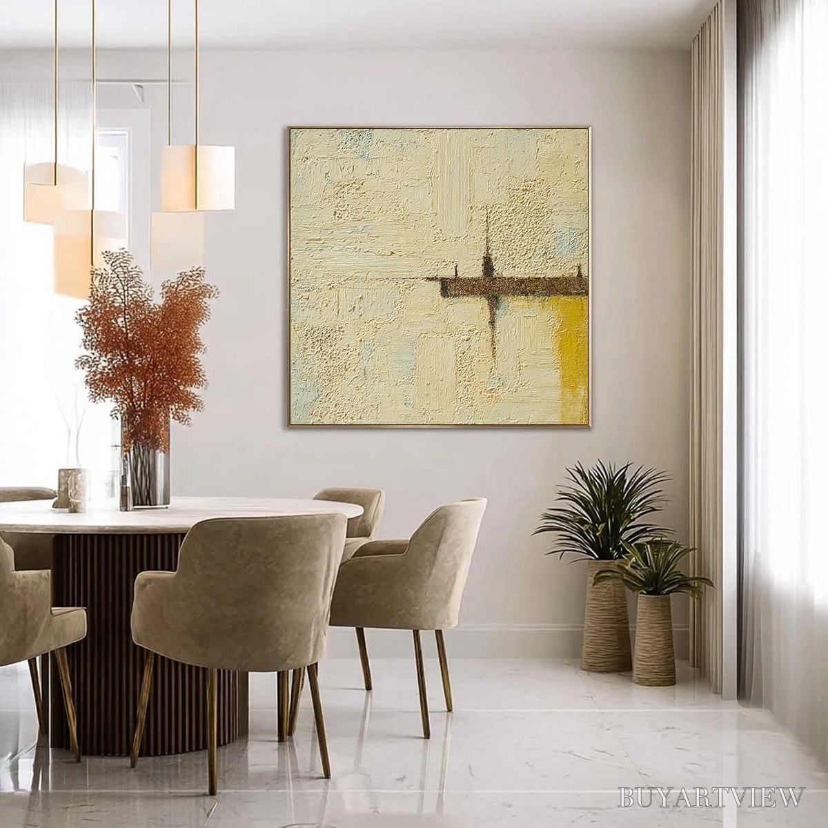 BUYARTVIEW Foundation – Wabi-Sabi Inspired Textured Abstract Oil Painting - image 6