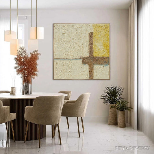 BUYARTVIEW Juncture – Textured Wabi Sabi Abstract Oil Painting for Walls - image 2