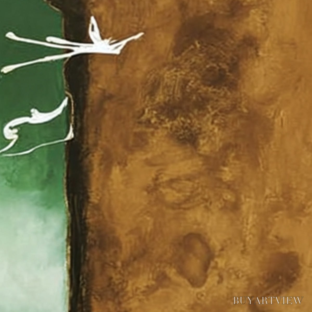 BUYARTVIEW Sojourn – Wabi Sabi Impasto Painting of an Avian Journey - image 3
