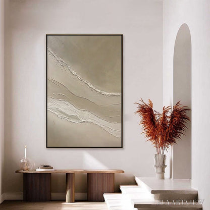 BUYARTVIEW Serene Trace – Minimalist Wabi-Sabi Textured Abstract - image 4