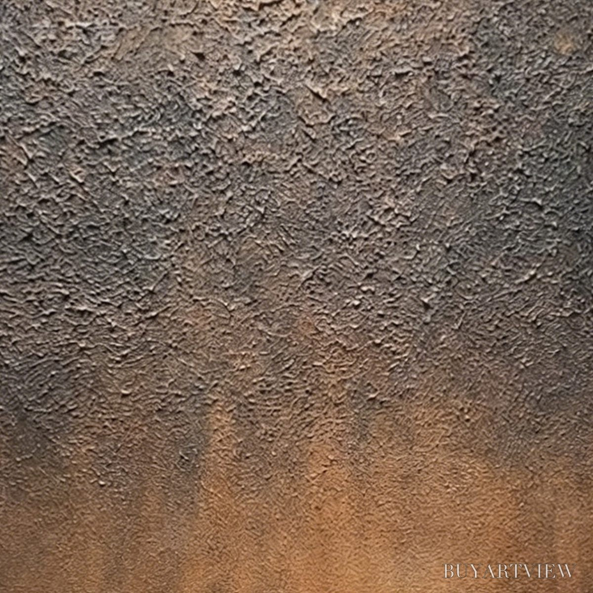 BUYARTVIEW Earthen Echo – Heavily Textured Wabi Sabi Abstract Painting - image 3