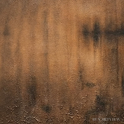 BUYARTVIEW Earthen Echo – Heavily Textured Wabi Sabi Abstract Painting - image 5