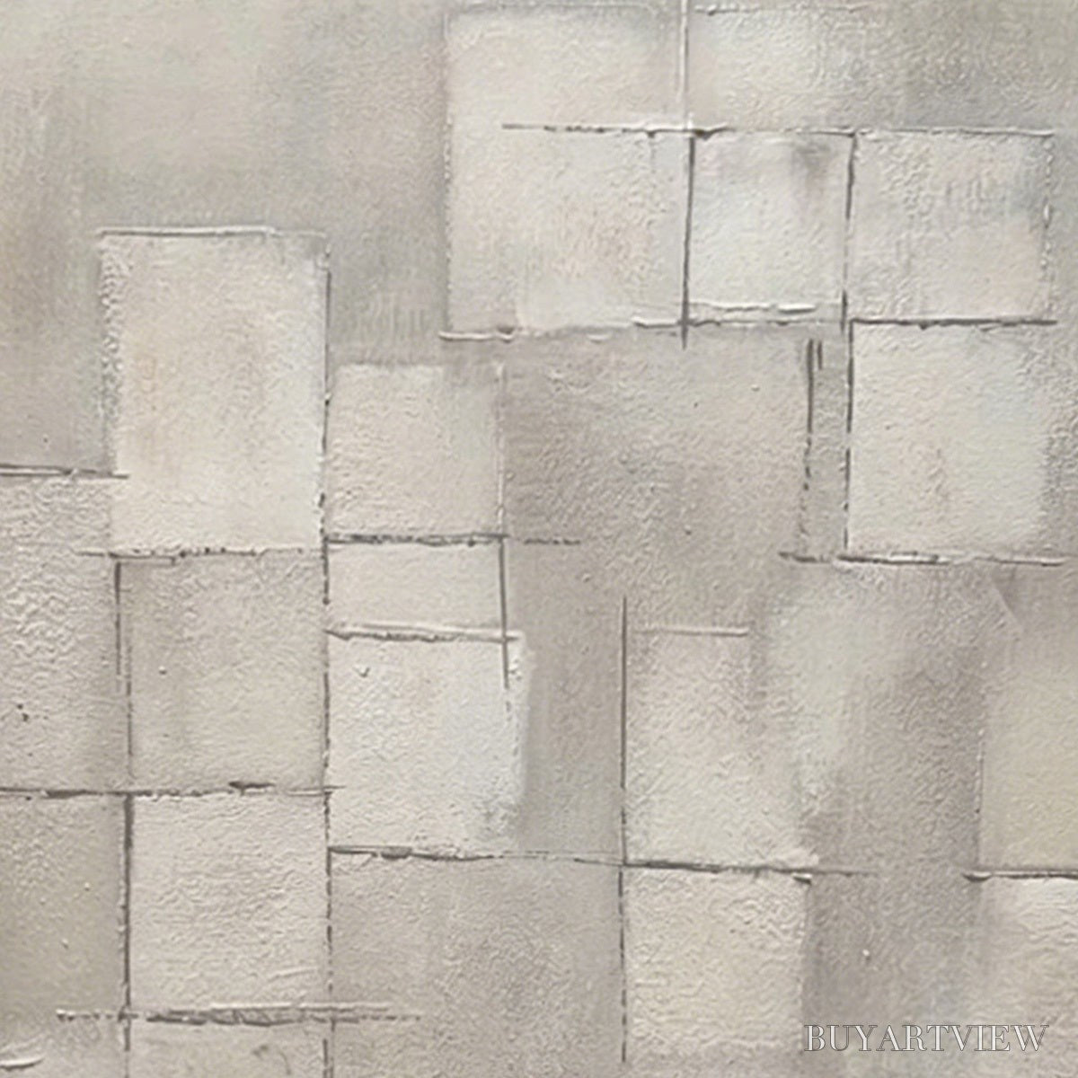 BUYARTVIEW Foundations – Textured Minimalist Geometric Abstract Painting - image 3