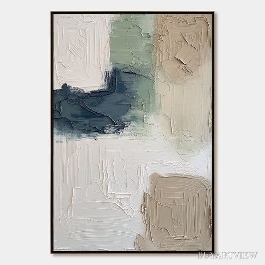 BUYARTVIEW Terra Firma – Textured Wabi-Sabi Abstract in Earth Tones - image 1