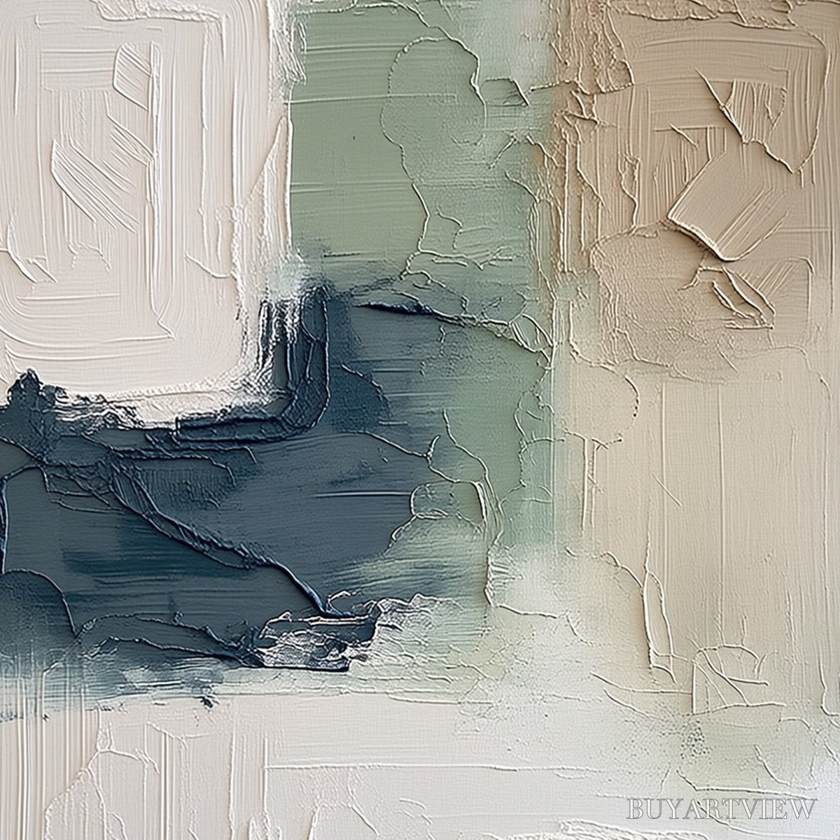 BUYARTVIEW Terra Firma – Textured Wabi-Sabi Abstract in Earth Tones - image 3