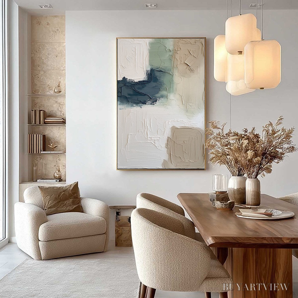 BUYARTVIEW Terra Firma – Textured Wabi-Sabi Abstract in Earth Tones - image 4