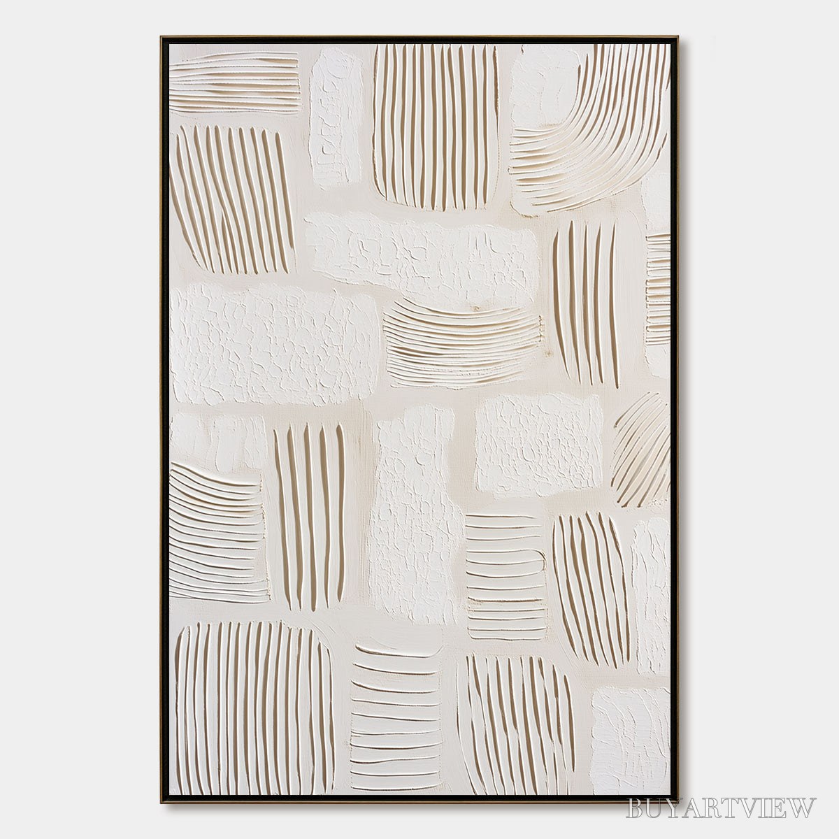BUYARTVIEW Scriptures – Textured Wabi-Sabi Abstract Canvas Art - image 1