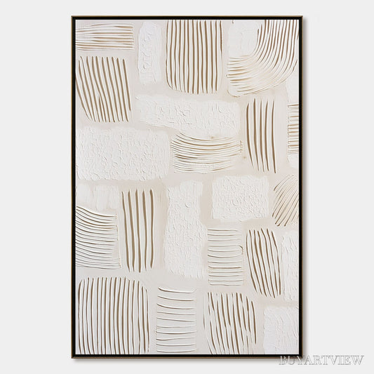 BUYARTVIEW Scriptures – Textured Wabi-Sabi Abstract Canvas Art - image 1