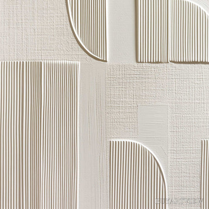 BUYARTVIEW Static Rhythm – Textured White Minimalist Abstract - image 5