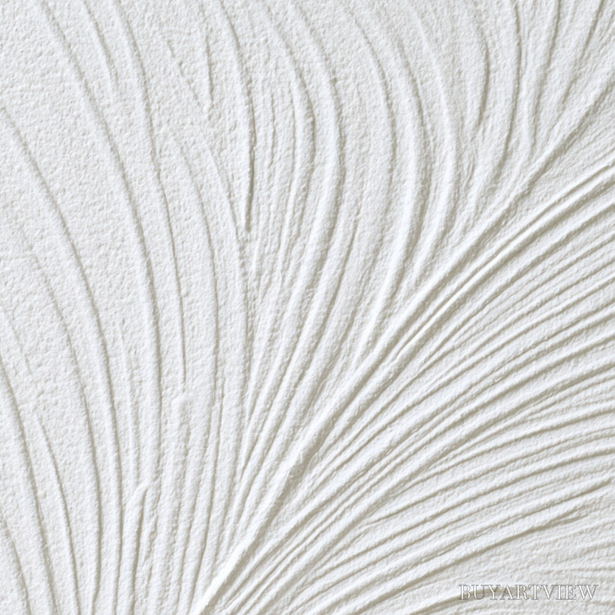 BUYARTVIEW Plume – Textured Minimalist Wabi Sabi Feather Painting - image 3