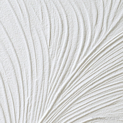 BUYARTVIEW Plume – Textured Minimalist Wabi Sabi Feather Painting - image 3