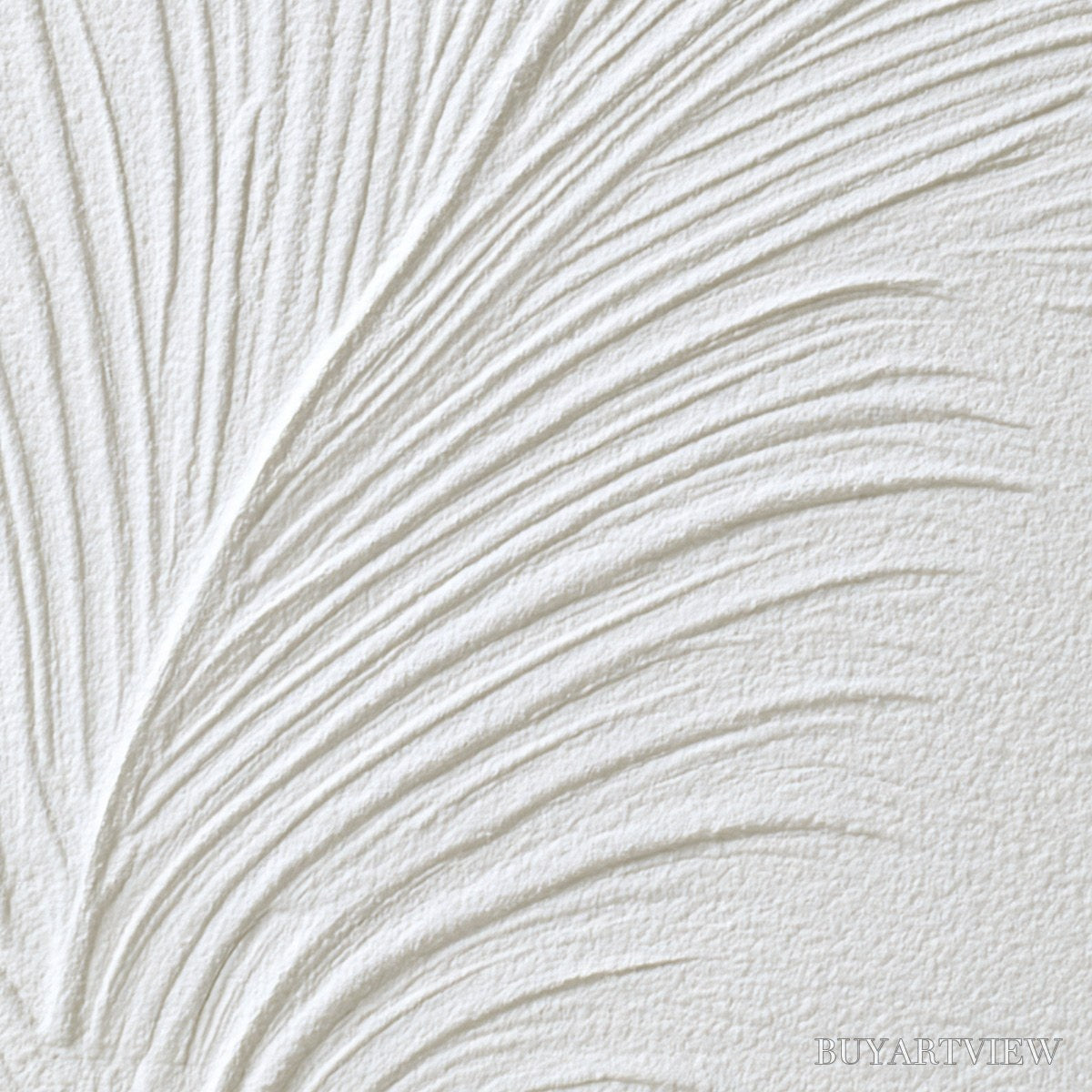 BUYARTVIEW Plume – Textured Minimalist Wabi Sabi Feather Painting - image 5