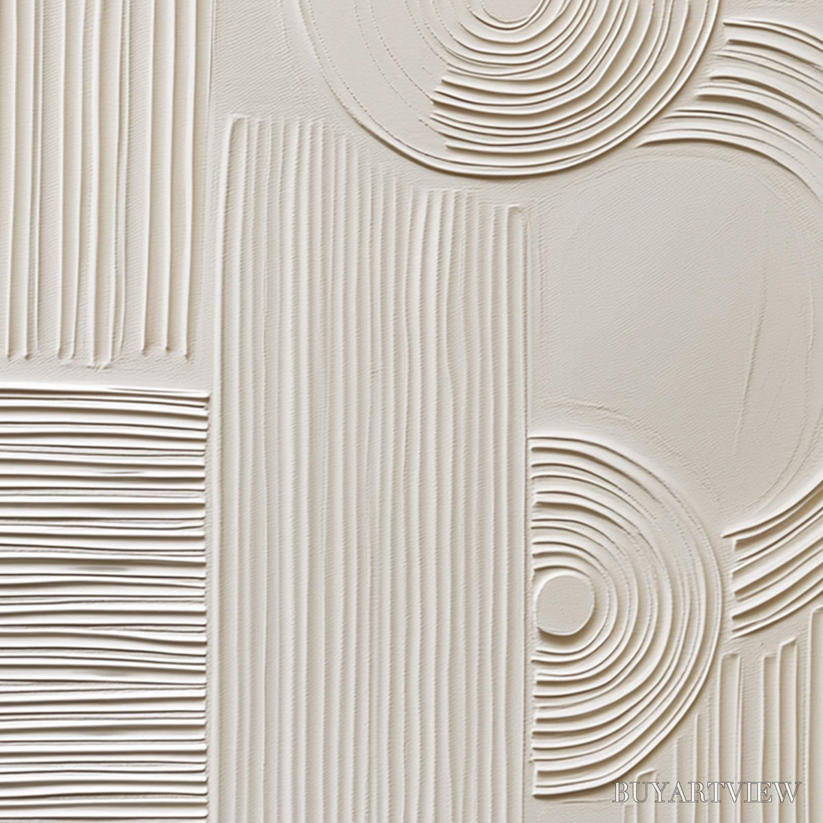 BUYARTVIEW Sculpted Serenity – Textured Beige Minimalist Wabi Sabi - image 5