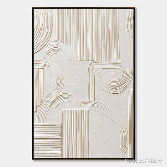 BUYARTVIEW Echoes in Silence – Textured Wabi-Sabi Minimalist Abstract - image 1