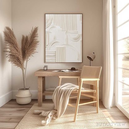 BUYARTVIEW Echoes in Silence – Textured Wabi-Sabi Minimalist Abstract - image 4