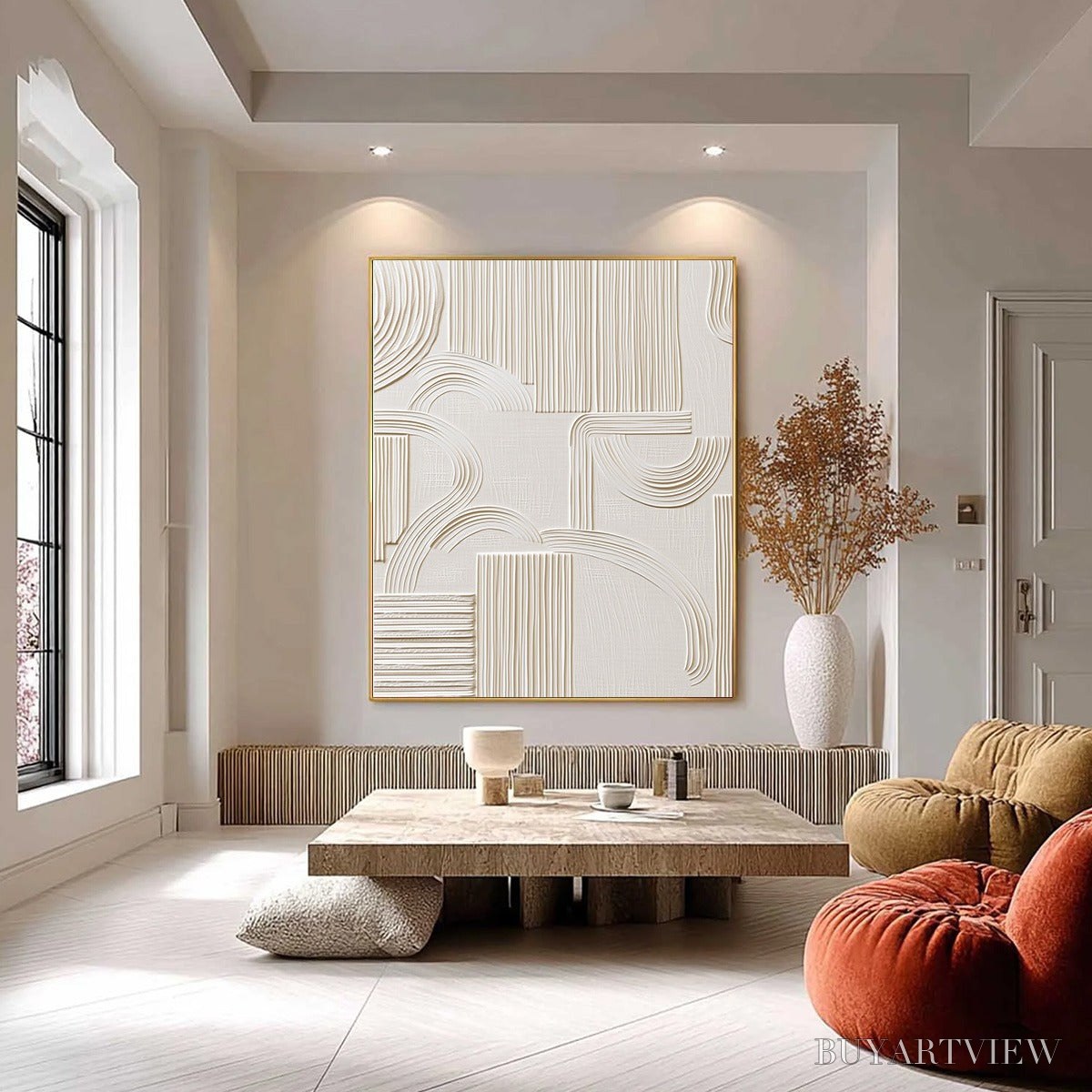 BUYARTVIEW Echoes in Silence – Textured Wabi-Sabi Minimalist Abstract - image 6
