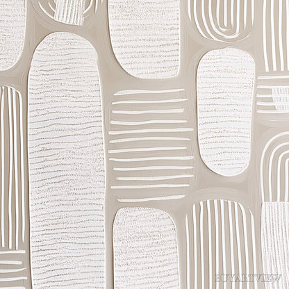 BUYARTVIEW Quiet Rhythms – Textured Wabi Sabi Abstract Painting in Neutral Tones - image 5