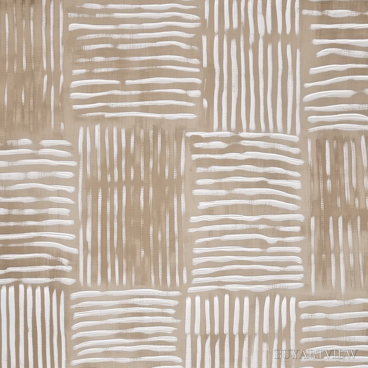 BUYARTVIEW Woven Rhythm – Textured Wabi Sabi Abstract - image 3