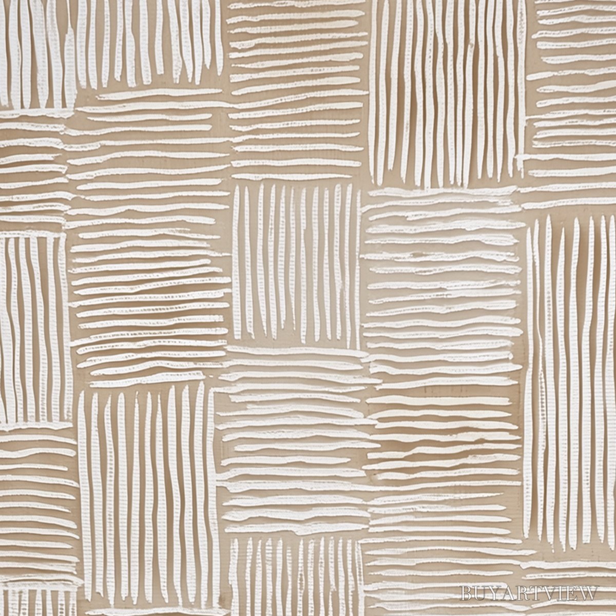 BUYARTVIEW Woven Calm – Hand-Painted Wabi Sabi Textured Abstract Art - image 3