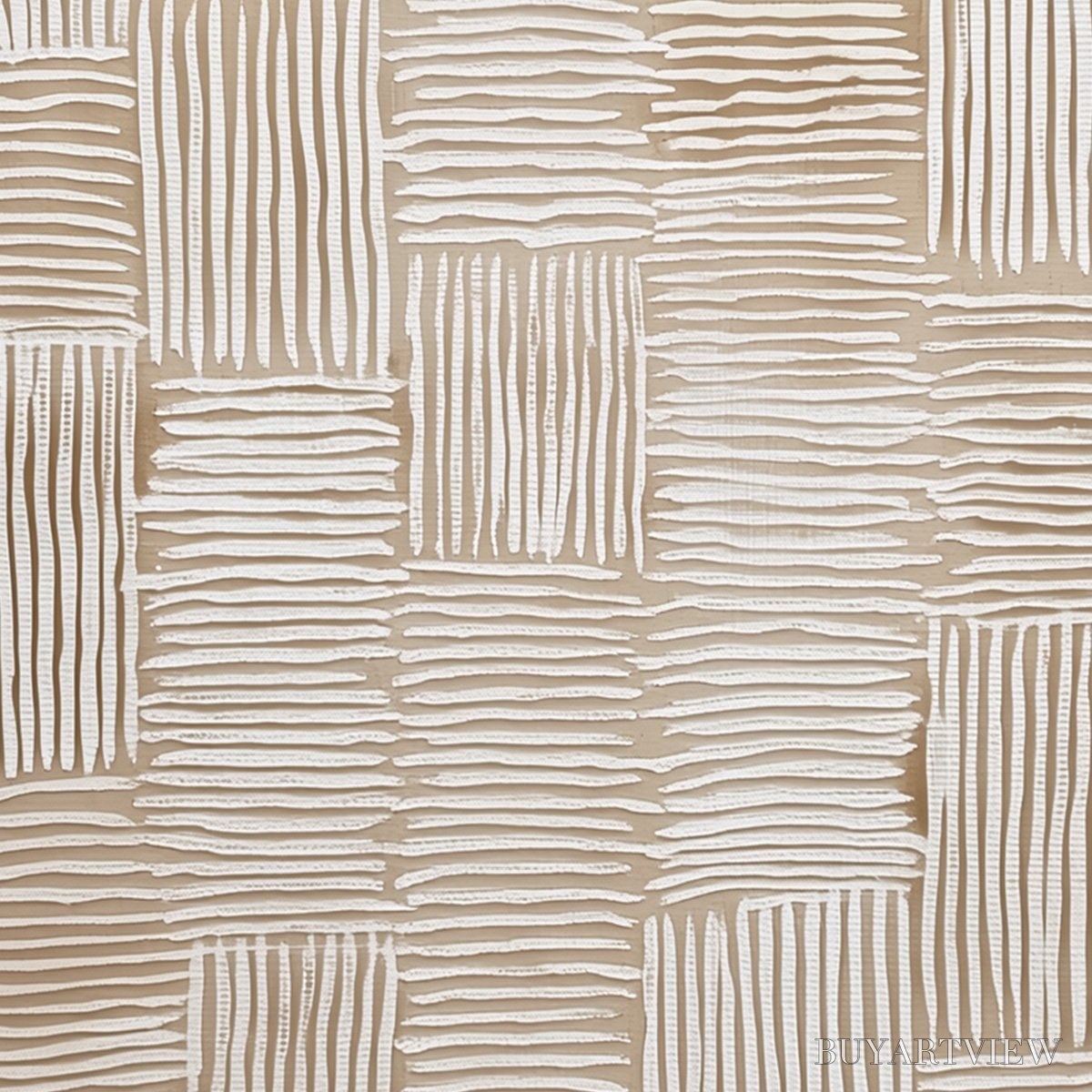 BUYARTVIEW Woven Calm – Hand-Painted Wabi Sabi Textured Abstract Art - image 5