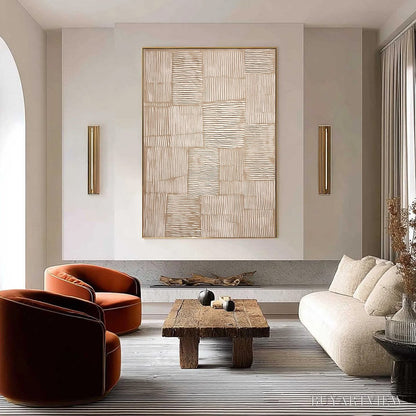 BUYARTVIEW Terra Weave – Heavy Textured Minimalist Wabi Sabi - image 2