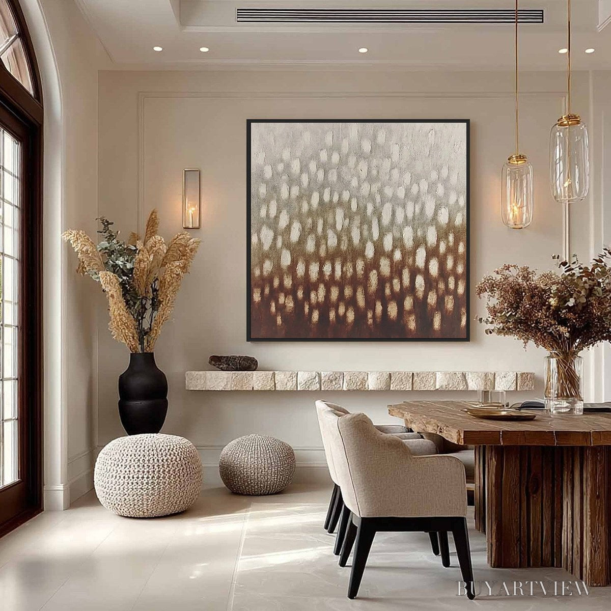 BUYARTVIEW Earth'S Whisper – Textured Wabi Sabi Abstract Art in Earth Tones - image 4