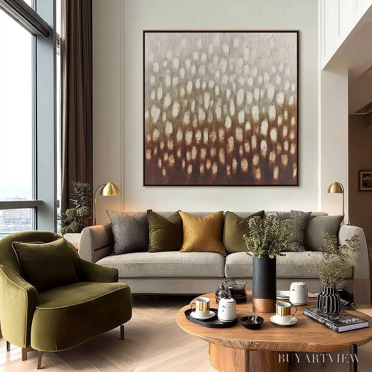 BUYARTVIEW Earth'S Whisper – Textured Wabi Sabi Abstract Art in Earth Tones - image 6