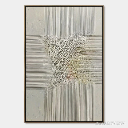 BUYARTVIEW Echoes of Stillness – Vertical Wabi Sabi Textured Abstract - image 1