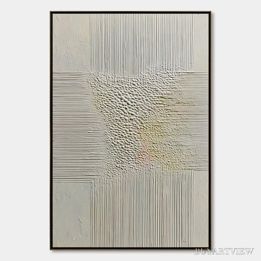 BUYARTVIEW Echoes of Stillness – Vertical Wabi Sabi Textured Abstract - image 1