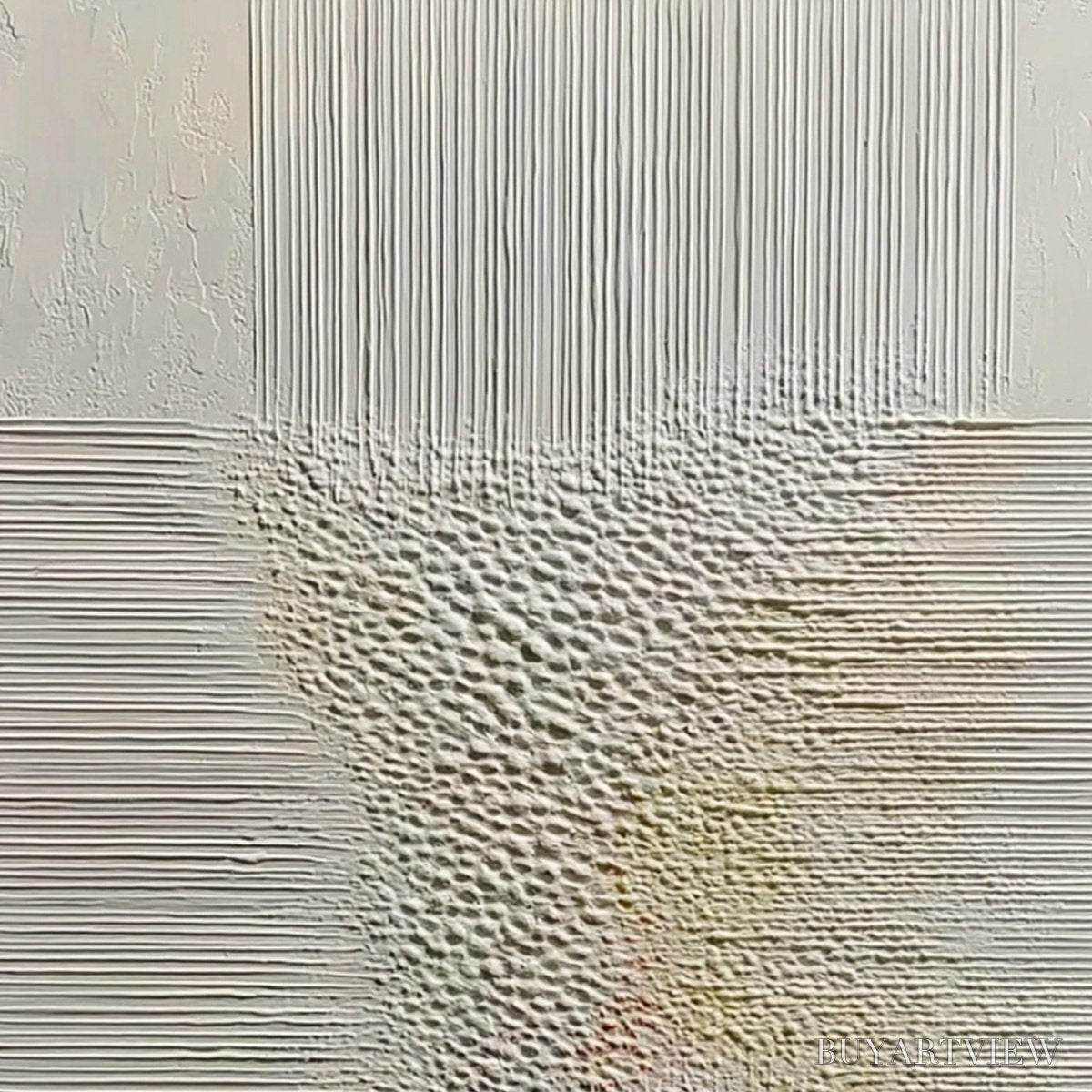 BUYARTVIEW Echoes of Stillness – Vertical Wabi Sabi Textured Abstract - image 3