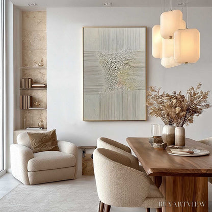 BUYARTVIEW Echoes of Stillness – Vertical Wabi Sabi Textured Abstract - image 6