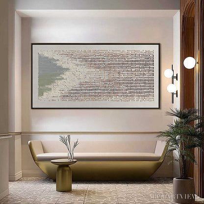 BUYARTVIEW Coastal Rhythm – Textured Wabi Sabi Abstract Horizontal - image 4