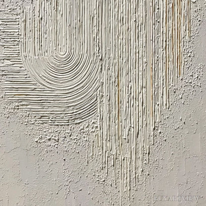 BUYARTVIEW Echoes in Silence – Textured White Abstract Wabi Sabi - image 5