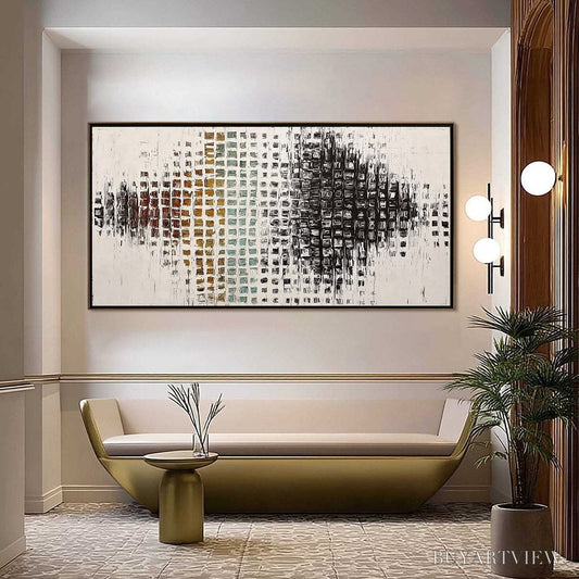 BUYARTVIEW Frequency – Large Textured Wabi Sabi Abstract Painting - image 2