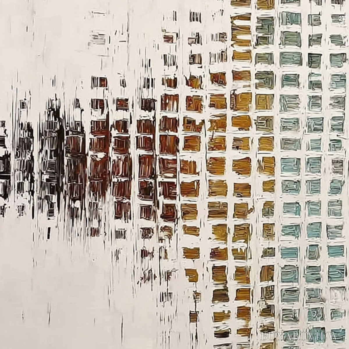 BUYARTVIEW Frequency – Large Textured Wabi Sabi Abstract Painting - image 3
