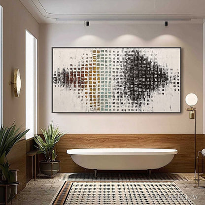 BUYARTVIEW Frequency – Large Textured Wabi Sabi Abstract Painting - image 6