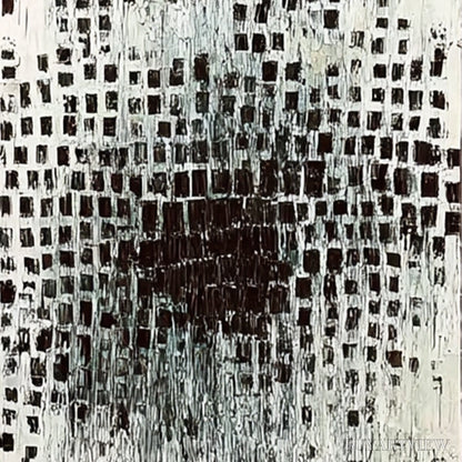 BUYARTVIEW Monochrome Metamorphosis – Wabi Sabi Textured Abstract Triptych - image 3