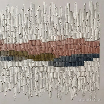BUYARTVIEW Strata – Wabi Sabi Textured Abstract Horizontal - image 5