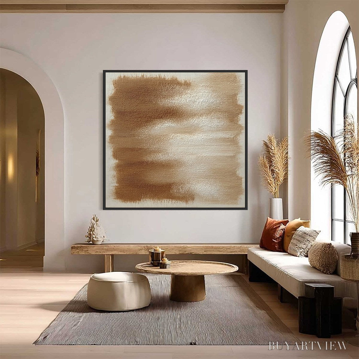 BUYARTVIEW Earthen Whispers – Textured Wabi Sabi Abstract Oil Painting - image 2