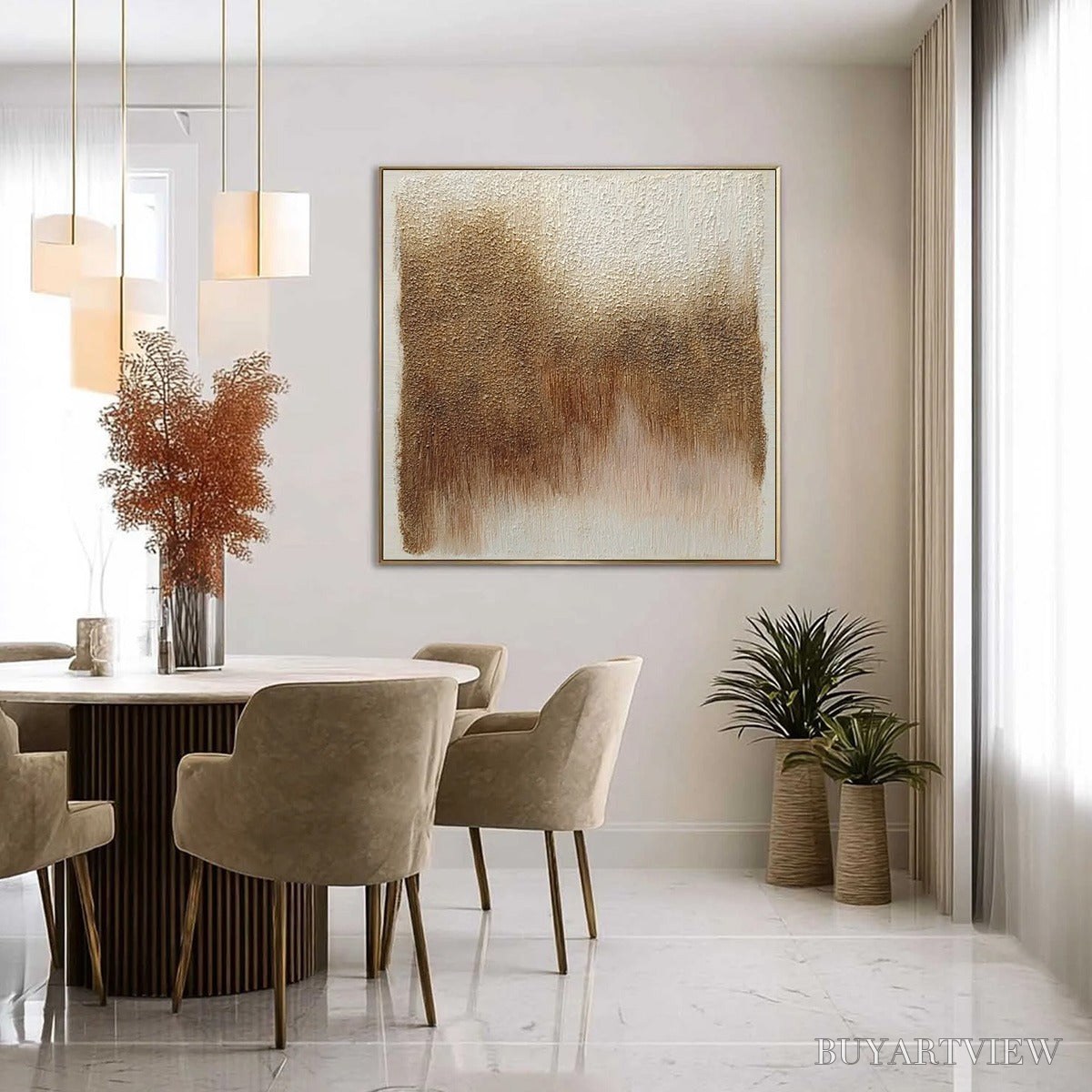 BUYARTVIEW Terra Firma – Heavy Textured Wabi Sabi Abstract Painting - image 4