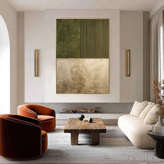 BUYARTVIEW Terra Firma – Textured Wabi Sabi Abstract Painting in Earth Tones - image 2