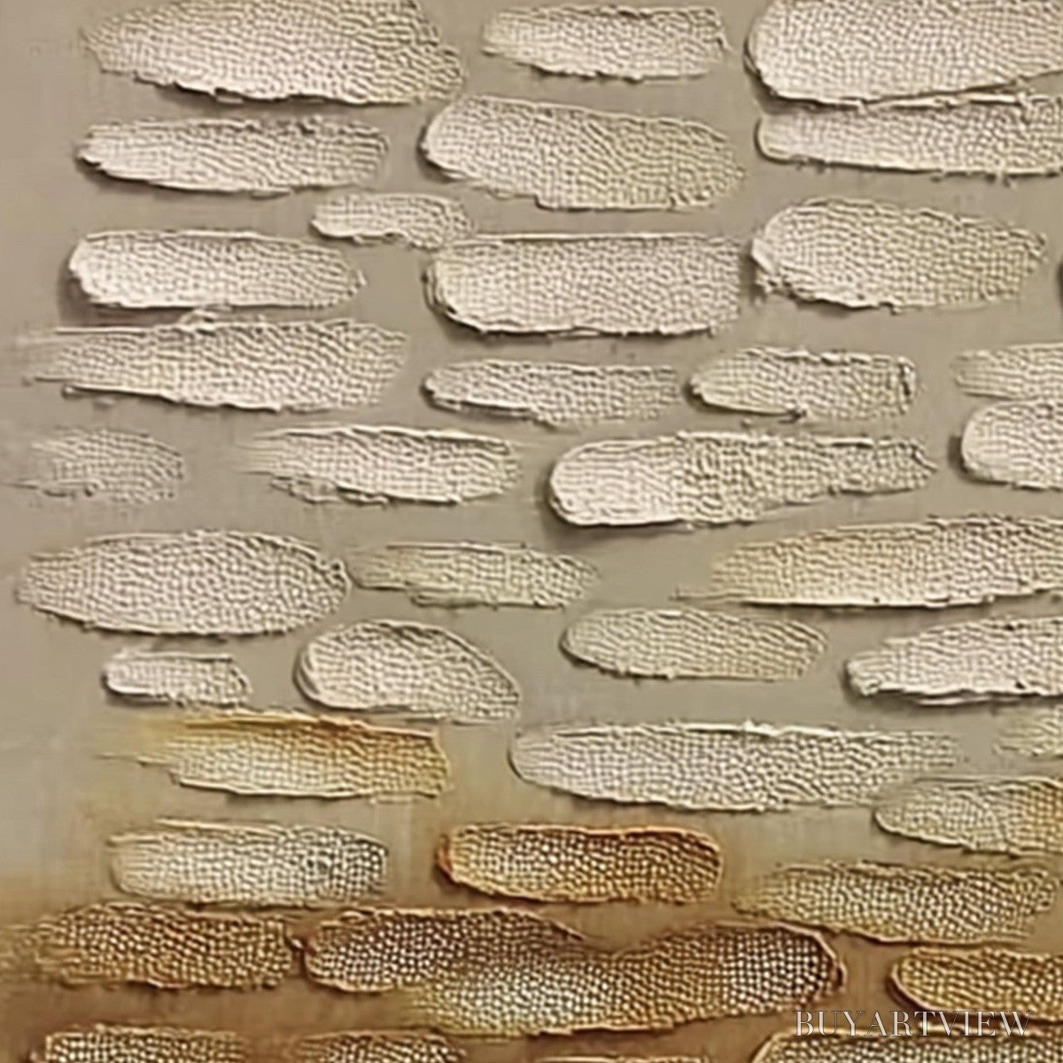 BUYARTVIEW Earthen Strata – Textured Abstract Wabi Sabi Oil Painting on Canvas - image 5